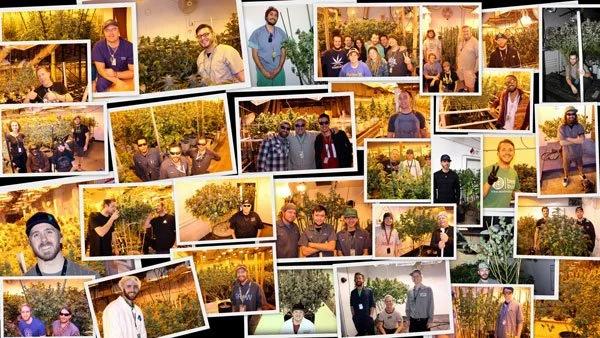Grow-Off competitors at the first competition in 2016